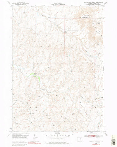United States Geological Survey Rolling Pin Ranch, WY (1953, 24000-Scale) digital map