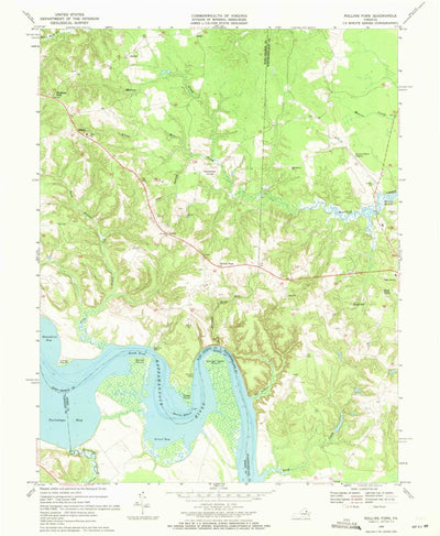 United States Geological Survey Rollins Fork, VA (1968, 24000-Scale) digital map