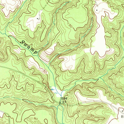 United States Geological Survey Rollins Fork, VA (1968, 24000-Scale) digital map