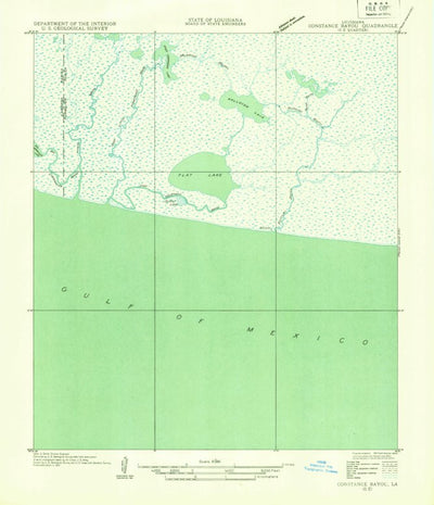 United States Geological Survey Rollover Lake, LA (1932, 31680-Scale) digital map