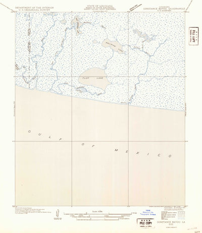 United States Geological Survey Rollover Lake, LA (1954, 31680-Scale) digital map