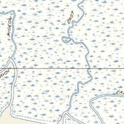 United States Geological Survey Rollover Lake, LA (1954, 31680-Scale) digital map