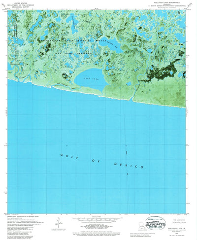 United States Geological Survey Rollover Lake, LA (1979, 24000-Scale) digital map
