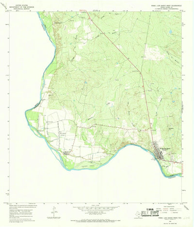 United States Geological Survey Roma-Los Saenz West, TX (1965, 24000-Scale) digital map