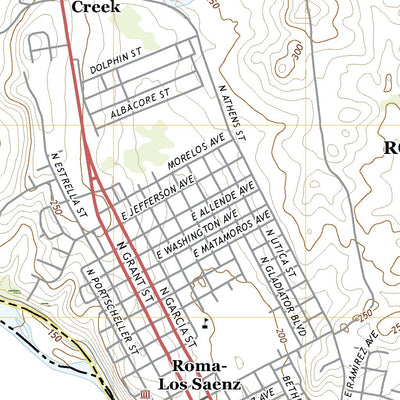United States Geological Survey Roma-Los Saenz West, TX (2022, 24000-Scale) digital map