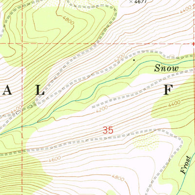 United States Geological Survey Roman Nose, ID (1967, 24000-Scale) digital map