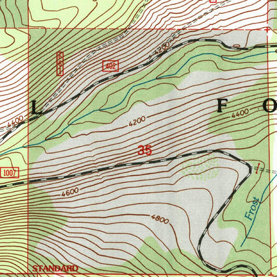 United States Geological Survey Roman Nose, ID (1996, 24000-Scale) digital map
