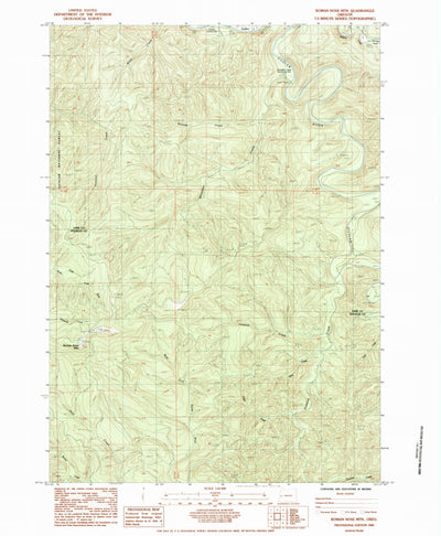United States Geological Survey Roman Nose Mountain, OR (1984, 24000-Scale) digital map