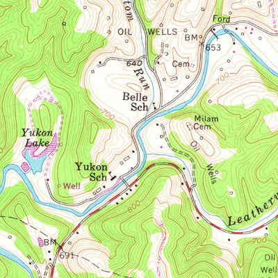 United States Geological Survey Romance, WV (1957, 24000-Scale) digital map