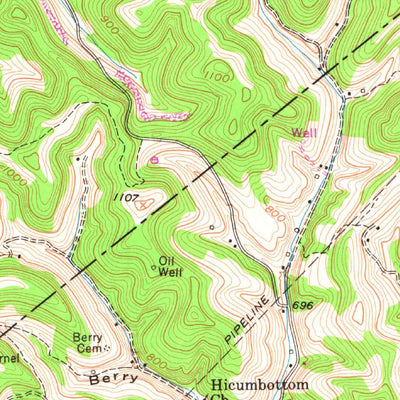 United States Geological Survey Romance, WV (1957, 24000-Scale) digital map