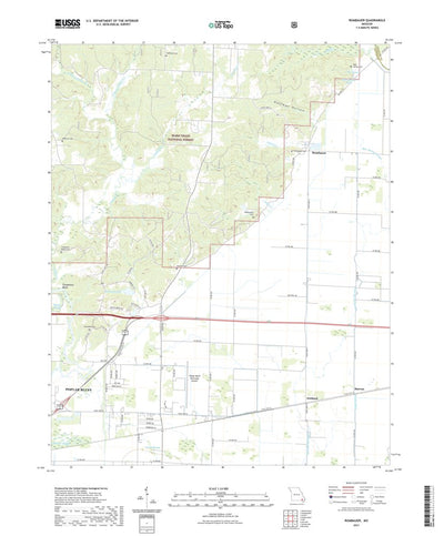 United States Geological Survey Rombauer, MO (2021, 24000-Scale) digital map
