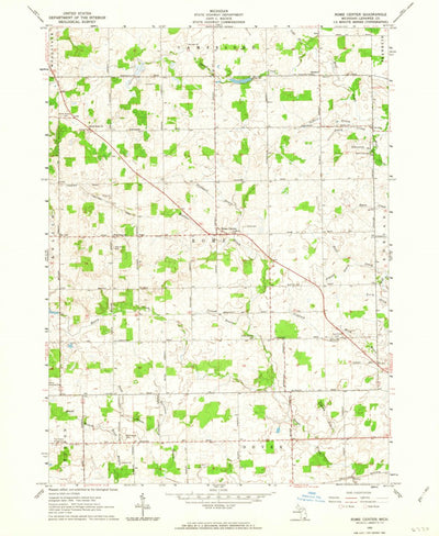 United States Geological Survey Rome Center, MI (1962, 24000-Scale) digital map