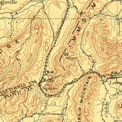 United States Geological Survey Rome, GA-AL (1904, 125000-Scale) digital map