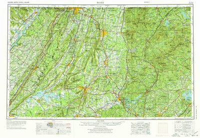 United States Geological Survey Rome, GA-AL-TN-NC (1958, 250000-Scale) digital map