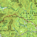 United States Geological Survey Rome, GA-AL-TN-NC (1958, 250000-Scale) digital map