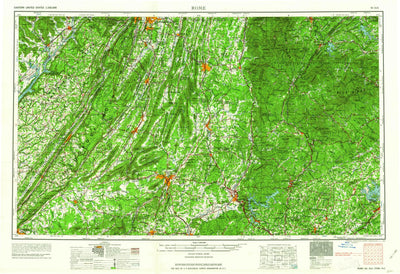 United States Geological Survey Rome, GA-AL-TN-NC (1963, 250000-Scale) digital map