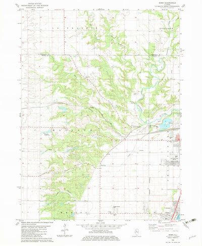 United States Geological Survey Rome, IL (1982, 24000-Scale) digital map