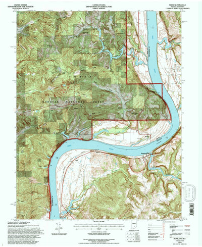 United States Geological Survey Rome, IN-KY (1993, 24000-Scale) digital map