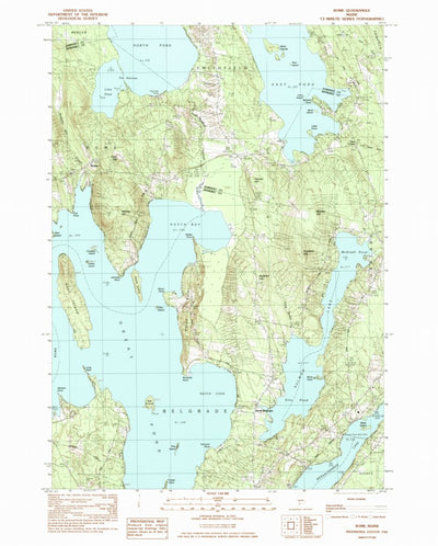 United States Geological Survey Rome, ME (1982, 24000-Scale) digital map