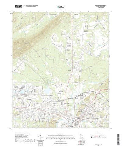 United States Geological Survey Rome North, GA (2020, 24000-Scale) digital map