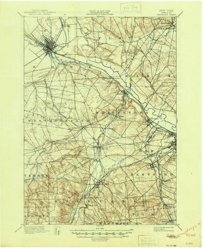 United States Geological Survey Rome, NY (1898, 62500-Scale) digital map