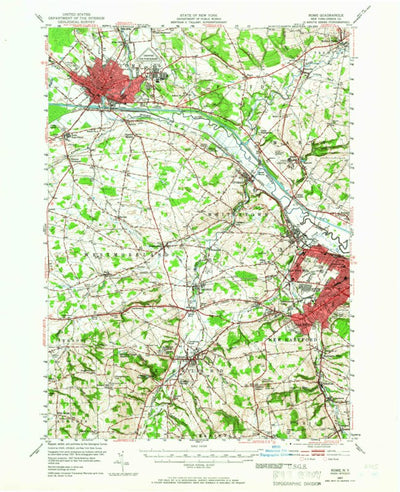 United States Geological Survey Rome, NY (1947, 62500-Scale) digital map