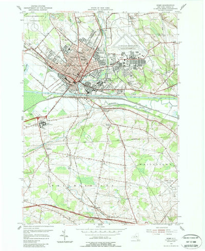 United States Geological Survey Rome, NY (1955, 24000-Scale) digital map