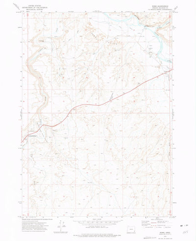 United States Geological Survey Rome, OR (1972, 24000-Scale) digital map