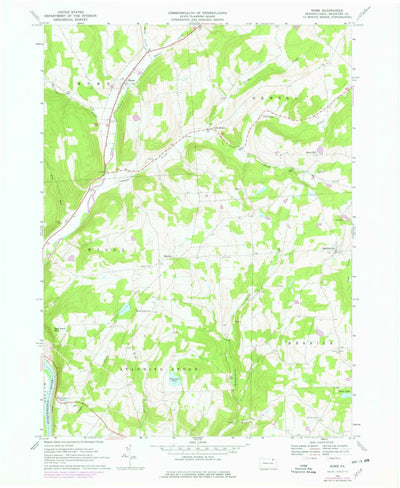 United States Geological Survey Rome, PA (1967, 24000-Scale) digital map