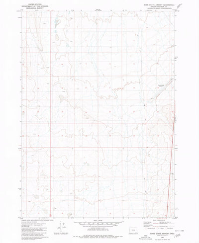 United States Geological Survey Rome State Airport, OR (1980, 24000-Scale) digital map