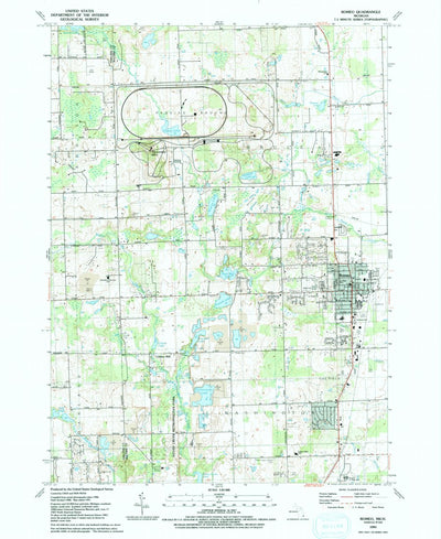 United States Geological Survey Romeo, MI (1991, 24000-Scale) digital map