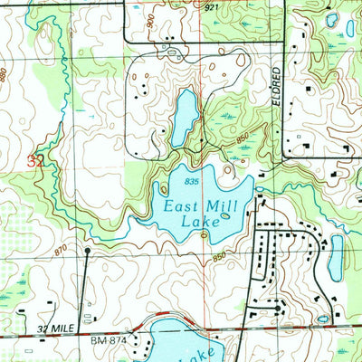 United States Geological Survey Romeo, MI (1991, 24000-Scale) digital map