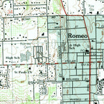 United States Geological Survey Romeo, MI (1991, 24000-Scale) digital map