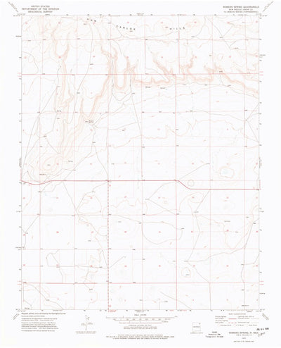 United States Geological Survey Romero Spring, NM (1973, 24000-Scale) digital map