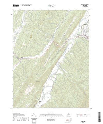 United States Geological Survey Romney, WV (2023, 24000-Scale) digital map