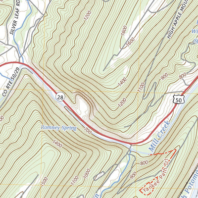 United States Geological Survey Romney, WV (2023, 24000-Scale) digital map