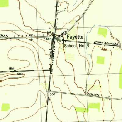 United States Geological Survey Romulus, NY (1943, 31680-Scale) digital map