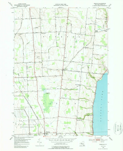 United States Geological Survey Romulus, NY (1953, 24000-Scale) digital map