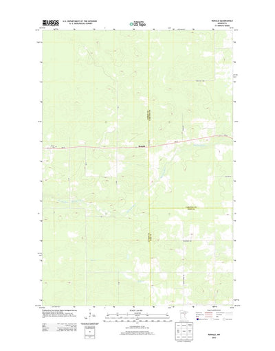 United States Geological Survey Ronald, MN (2013, 24000-Scale) digital map