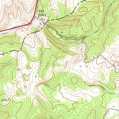 United States Geological Survey Ronceverte, WV (1971, 24000-Scale) digital map
