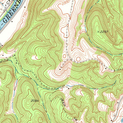 United States Geological Survey Ronceverte, WV (1971, 24000-Scale) digital map
