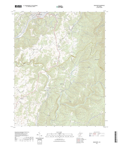 United States Geological Survey Ronceverte, WV (2023, 24000-Scale) digital map