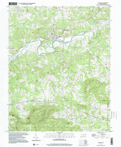United States Geological Survey Ronda, NC (1997, 24000-Scale) digital map