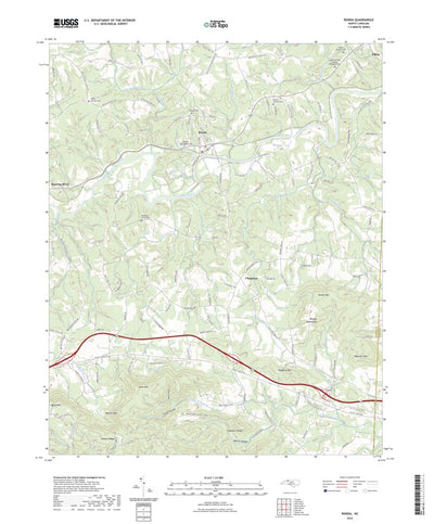 United States Geological Survey Ronda, NC (2022, 24000-Scale) digital map