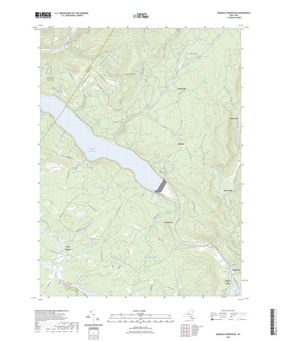 United States Geological Survey Rondout Reservoir, NY (2023, 24000-Scale) digital map