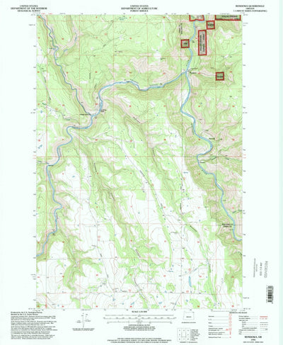 United States Geological Survey Rondowa, OR (1995, 24000-Scale) digital map
