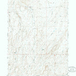 United States Geological Survey Rongis Reservoir SE, WY (1952, 24000-Scale) digital map