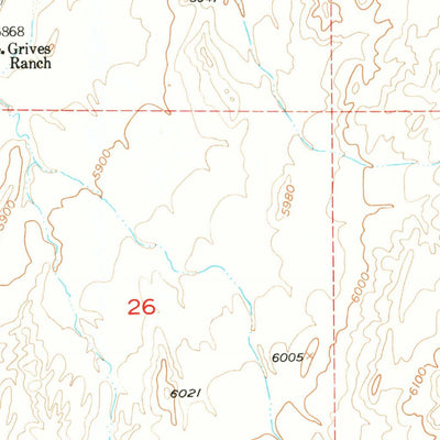 United States Geological Survey Rongis Reservoir, WY (1952, 24000-Scale) digital map