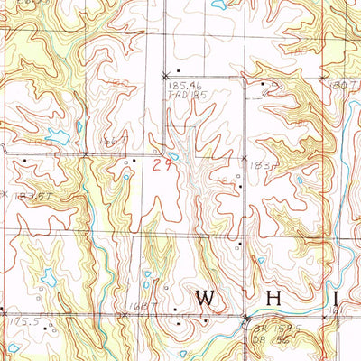 United States Geological Survey Roodhouse East, IL (1983, 24000-Scale) digital map