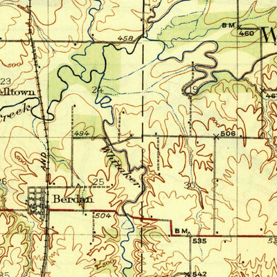 United States Geological Survey Roodhouse, IL (1926, 62500-Scale) digital map